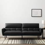 
Comfort Collection Futon Sofa Bed with Box Tufting - Lucid