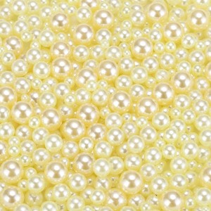 Unique Bargains No Hole ABS Round Faux Pearl for Vase Fillers DIY Home Decoration 800 Pcs - 1 of 4