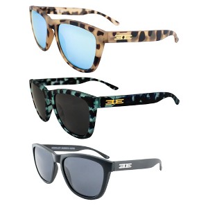 3 Pairs of Epoch Eyewear Vibe Sunglasses with Teal Mirror, Flash Mirror, Smoke Lenses - 1 of 4