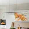 LLHZSY 41" Black Warm Kitchen Island Pendant Lighting Integrated LED Linear Chandelier Light Fixture - 2 of 4
