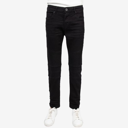 X RAY Boy's Slim Fit Moto Biker Denim Pants