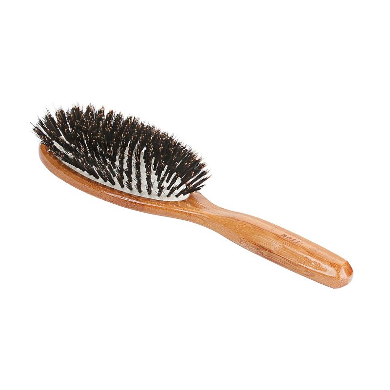 Bass Brushes Shine & Condition Hair Brush with 100% Premium Natural Bristle FIRM Pure Bamboo Handle Large Oval, 3 of 6