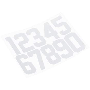 Unique Bargains Adhesive Number 0-9 Reflective Mailbox Numbers Stickers Silver Tone 5 Set