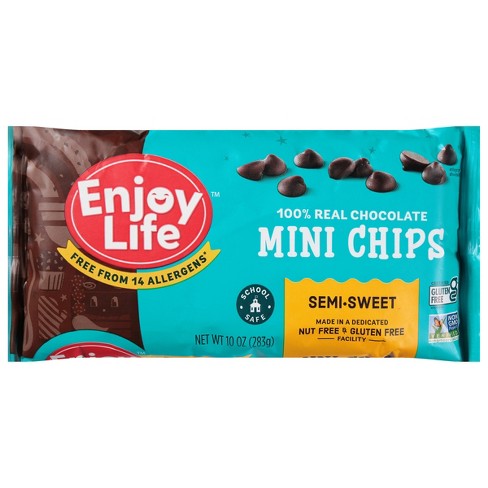 Enjoy Life Semi-Sweet Gluten Free Dairy Free Vegan Mini Chocolate Chips - 10oz - image 1 of 4