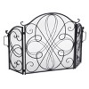 Christopher Knight Home Kingsport Traditional Iron Three Panel Fireplace Screen - 2 of 4