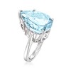 Ross-Simons 13.00 Carat Sky Blue Topaz Ring in Sterling Silver - 3 of 4