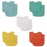 Neat Solutions Water-Resistant Lined Infant Bib Set - Neutral Bright - 10pk