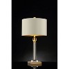 29.5" Traditional Metal Table Lamp with Crystal Accents Gold - Ore International: Elegant Linen Shade, UL Listed - 2 of 4