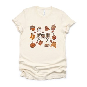 Simply Sage Market Plaid Fall Vibes Collage Short Sleeve Tee - 1 of 4