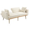 CAVINAS Loveseat Sofa with Metal Feet, Modern Convertible Sofa, Vintage Accent Sofa, Upholstered Sofa Couch for Living Room - 4 of 4