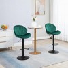 Adjustable Bar Stools Set of 2 with Back and Footrest, Counter Height Bar Chairs with Swivel and Padded Seats for Kitchen, Dining, or Bar - 4 of 4