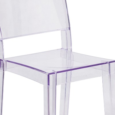 Elegant Clear Polycarbonate Stacking Side Chair