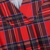 Women's Plus Size Long Sleeve V Neck Tunic Tops Pleated Flowy Tee Shirt Causal Loose Blouse, Red Plaid, 3XL - 4 of 4