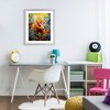 Stupell Industries Colorful Dinosaur in Jungle Framed Print Under Glass Art, Gray, 13" x 16" - 3 of 4