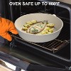imarku Nonstick Frying Pans, Granite Frying Pan, 9.5 in Professional Cookware with Detachable Handles, Compatible with All Stovetops, PFOA Free, Cream - 4 of 4