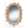 bali & pari Makoto Scalloped Natural Rattan Wall Mirror - 4 of 4