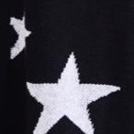 black scattered stars