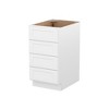 HOMLUX Easy-DIY Shaker White Ready to Assemble Drawer Base Kitchen Cabinet With 4-Drawers - 3 of 3