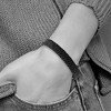 Black Bow Jewelry 12mm Stainless Steel Black Braided Leather Bracelet, 8.5 Inch - 3 of 4