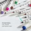 KINGART PRO Inkline Brush Tip Pens, 8 Colors - 4 of 4