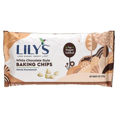Lily's Chocolate Baking Chips White Chocolate Style, 9 Ounce