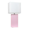 21" Monaco Avenue Modern Leather Table Lamp - Elegant Designs - 3 of 4