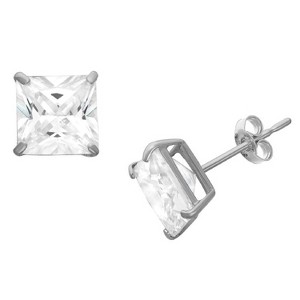 Designs By Gioelli Silver Cubic Zirconia Stud Earrings - 1 of 2