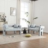 Modern Chenille Loveseat Sofa,Upholstered 2 Seater Sofa,Couch Lounge With Pillows,Sofa Benches,Accent Couch For Living Room-Cuddlewood - 3 of 4