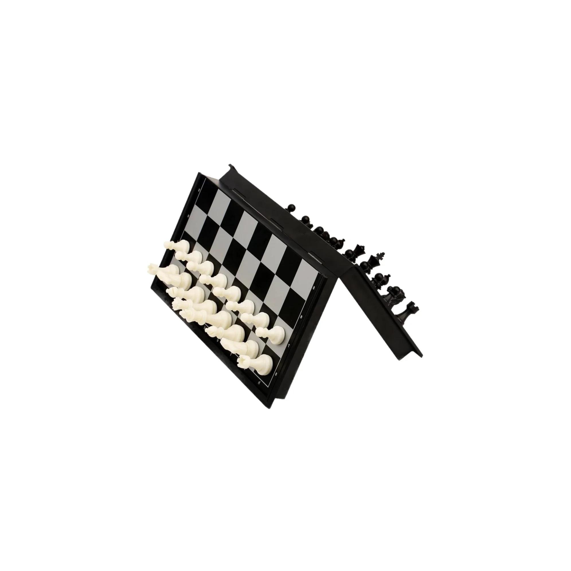 MOVSSOU Magnetic Chess Set Foldable Board Games 15"