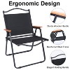 ROOMTEC Folding Outdoor Chair w/Armrests & Anti-Slip Feet,Collapsible Outdoor Furniture for Leisure,280lbs Load Bearing - 4 of 4