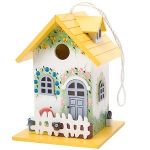 Plow & Hearth Colorful Cottage Birdhouse - 1 of 2