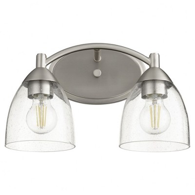 Quorum Lighting Barkley 2-Light Satin Nickel Wall Sconce