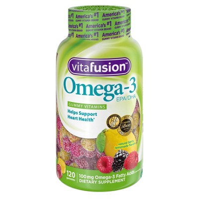 Vitafusion Omega-3 Gummies - Berry & Lemonade - 120ct