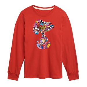 Boys' - Peanuts - Snoopy Silhouette Pattern Long Sleeve Graphic T-Shirt - 1 of 4