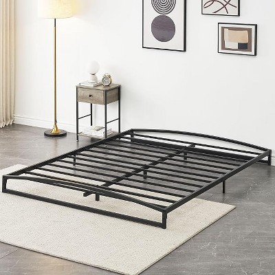 Heavy-Duty Low Profile Metal Platform Bed Frame Durable Mattress Foundation, No Box Spring Required, Quiet & Non-Slip Design, Simple Assembly