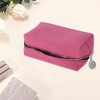 Unique Bargains Waffle Plaid Pattern Makeup Bag for Travel 1 Pc - 3 of 4