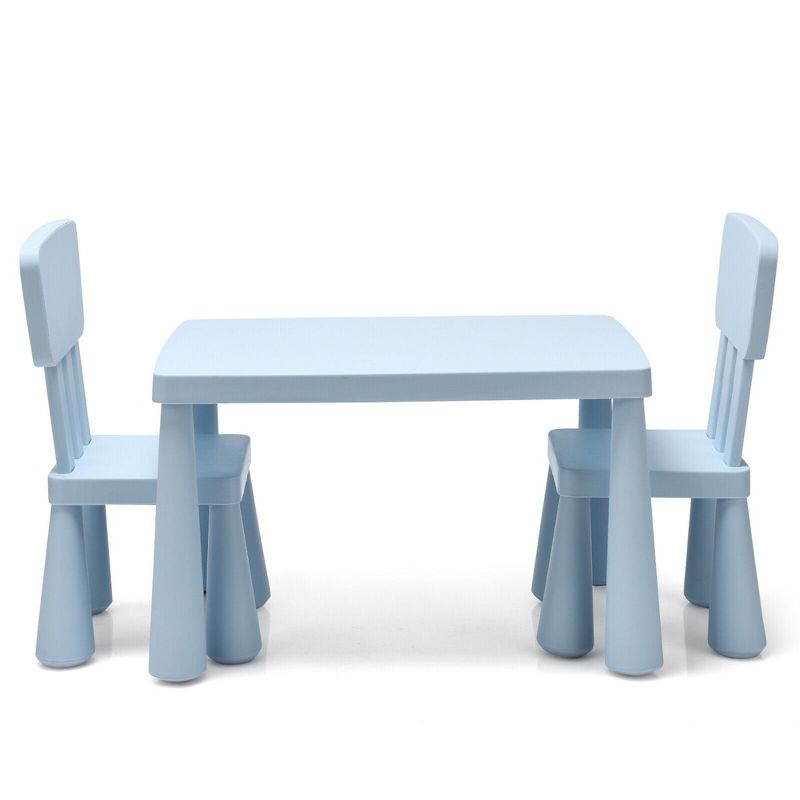Costway Kids Table & 2 Chairs Set Toddler Activity Play Dining Study Desk Baby Gift, 5 of 13