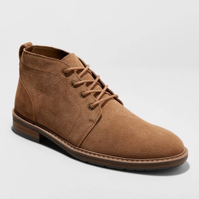 mens leather chukka