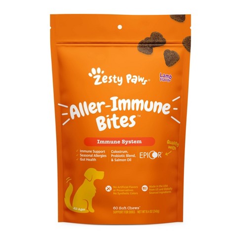 Zesty Paws Allergy Immune Soft Chews for Dogs - Lamb Flavor - 60ct - image 1 of 4