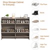 Jojoka Wooden Shoe Cabinet with Adjustable Shelves, Hidden Flip Storage for Entryway, Hallway, or Living Room - 4 of 4