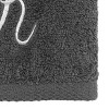 Avanti  Granite with Silver Script Monogram Bath Towel Letter   K - 3 of 3