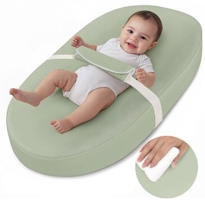 GOTGELIF Soft PU Foam Portable Baby Changing Pad with Safety Strap - 1 of 4