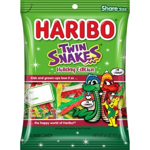 HARIBO Christmas Twin Candy Snakes - 4oz - 1 of 2