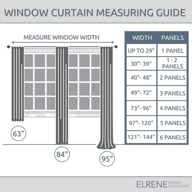 Hampton Stripe Cottagecore Sheer Single Window Curtain Panel - 52" x 84" - Elrene Home Fashions, 3 of 4