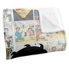 Kids' Betty Boop Vintage Strips Silky Touch Blanket White 36X58 - 3 of 4