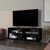 54" Particle Board 1-Door TV Stand with Open Storage and Classic Design for Living Room and Bedroom - 2 of 4