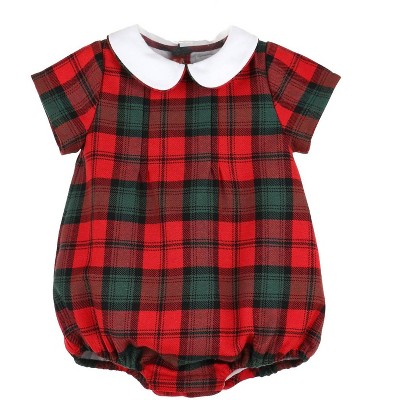 Girl Kid's Tartan Infant Bubble Collar - Sophie & Lucas