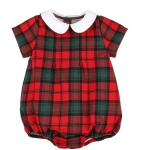 Girl Kid's Tartan Infant Bubble Collar - Sophie & Lucas - 1 of 2
