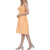 LA LEELA Women's Tube Dress Casual Short Top One Size Apricot Solid - 2 of 4