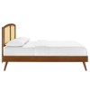 Modway Sierra Cane and Wood Full Platform Bed With Splayed Legs - 3 of 4